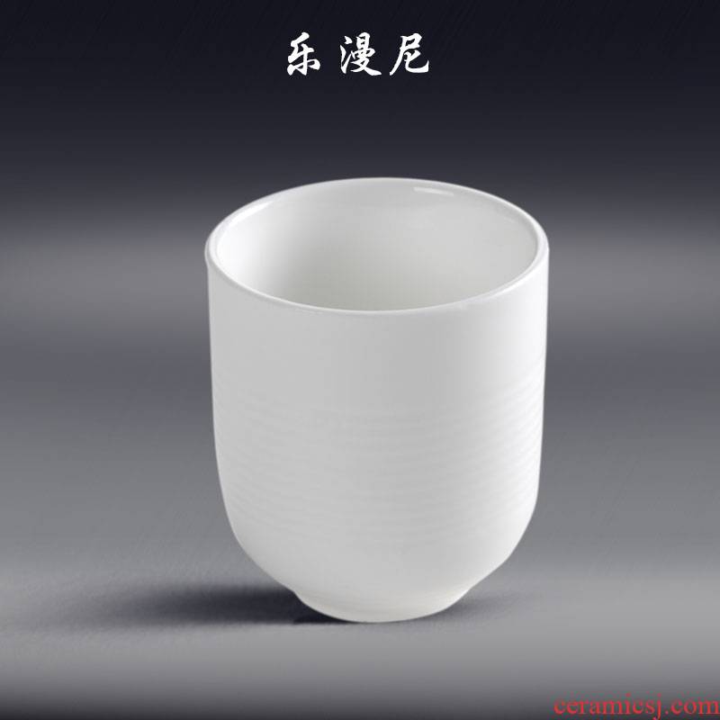 Le diffuse, fine lines cup - 145 - ml high white porcelain catering hotel tableware, Japan and South Chesapeake milk cup water in a glass