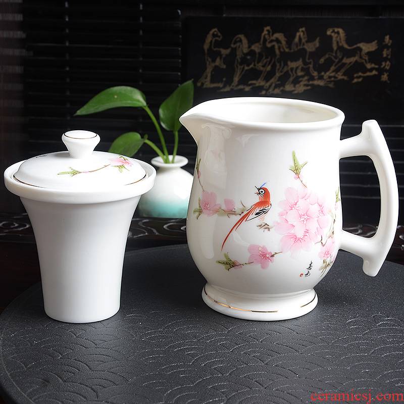 Xiang feng porcelain ceramic teapot high - capacity cooling kettle large cold porcelain kettle mesh teapot home fashion