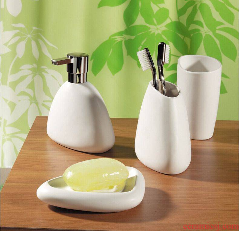 SPIRELLA/silk pury ceramic bathroom bath wash gargle suit brushing mouthwash mouthwash 4 cup cup