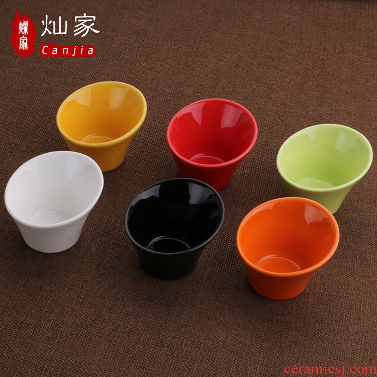 Can is home creative ceramic hypotenuse Japanese Korean express bowl of sauce dish dish dish vinegar dish of soy sauce flavor dishes