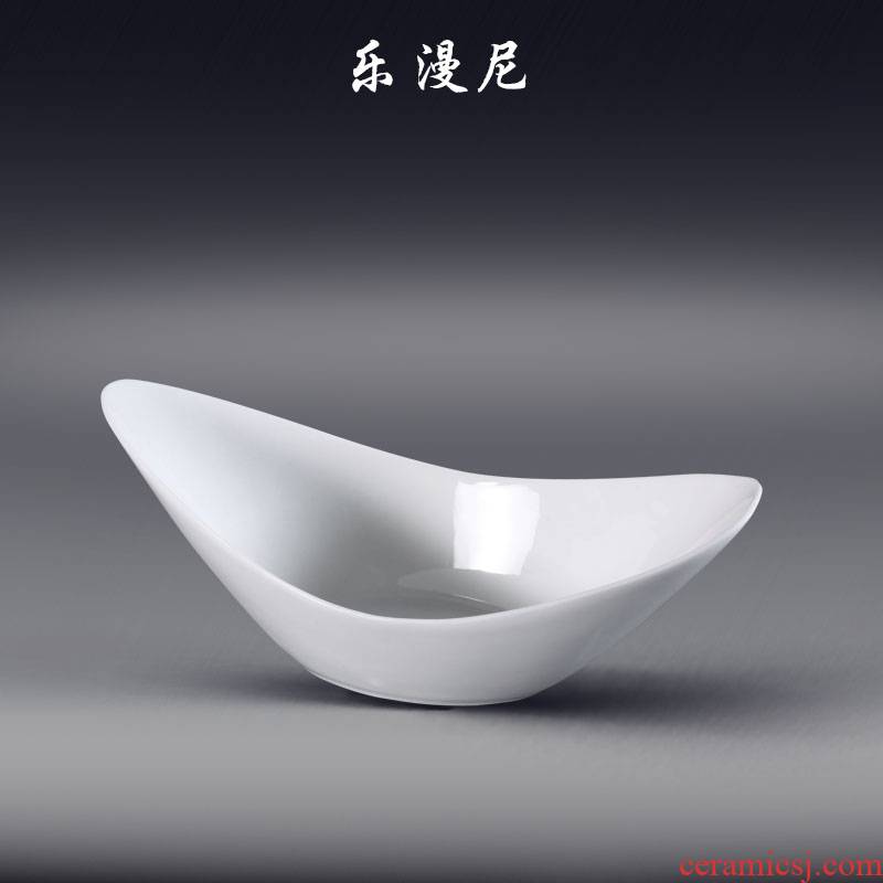 Le diffuse - pointed wing bowl - ceramic Chinese style hotel tableware salad bowl boat bowl of hot and cold dishes