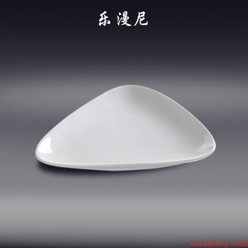Le diffuse, new triangle pure white - hotel ceramic tableware sashimi self - service hot stir - frying, with plate of cold dishes