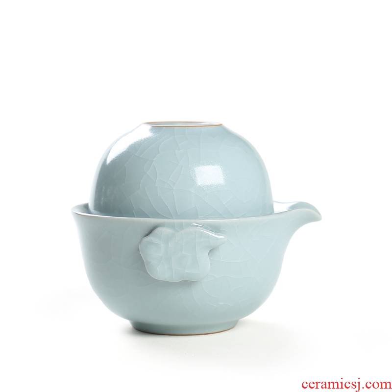 ZongTang home on your porcelain crack cup kung fu tea set travel portable office your up to crack a pot of a cup