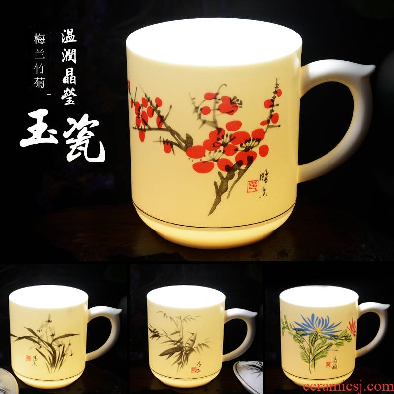 Xiang feng mugs ceramics with cover large capacity filter cup tea cup cup domestic cup custom office