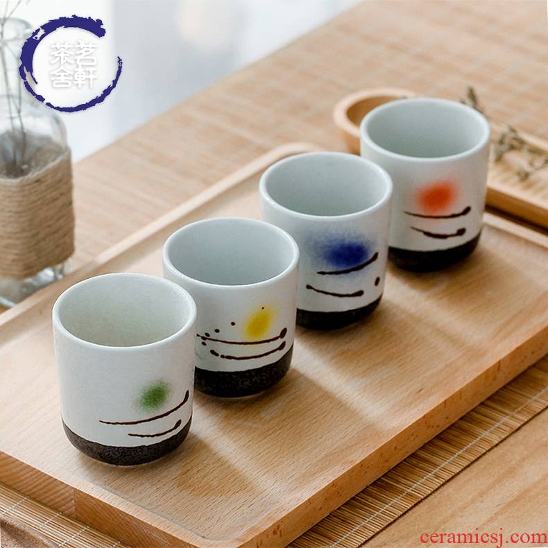 Ceramic cups water cup Japanese under the glaze color ideas contracted glass beer keller cup