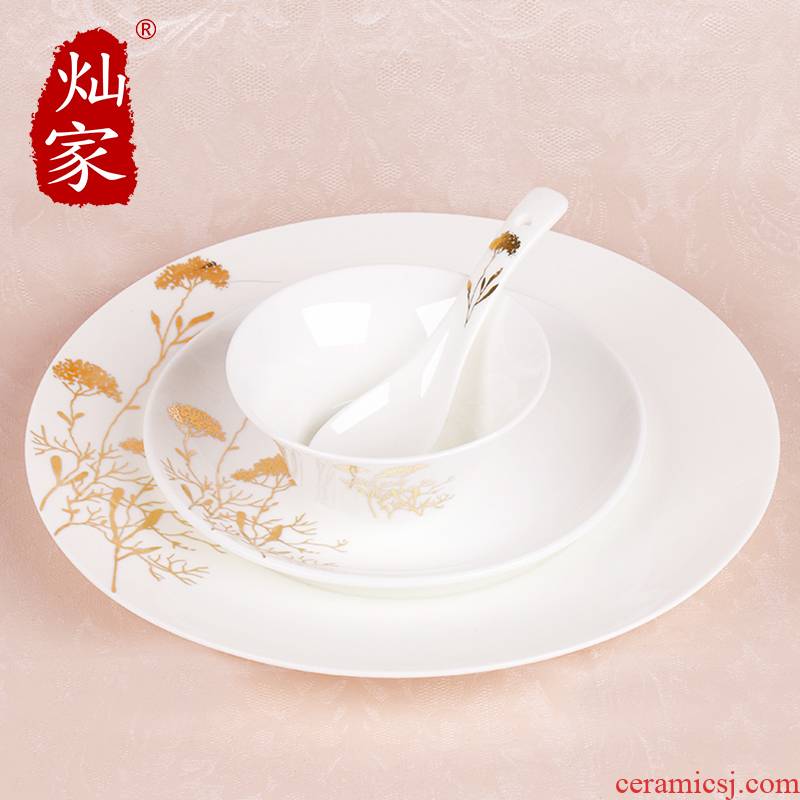 Can is continental food steak house of disc creative royal bowls disc suit western - style food plate hotel table cutlery set