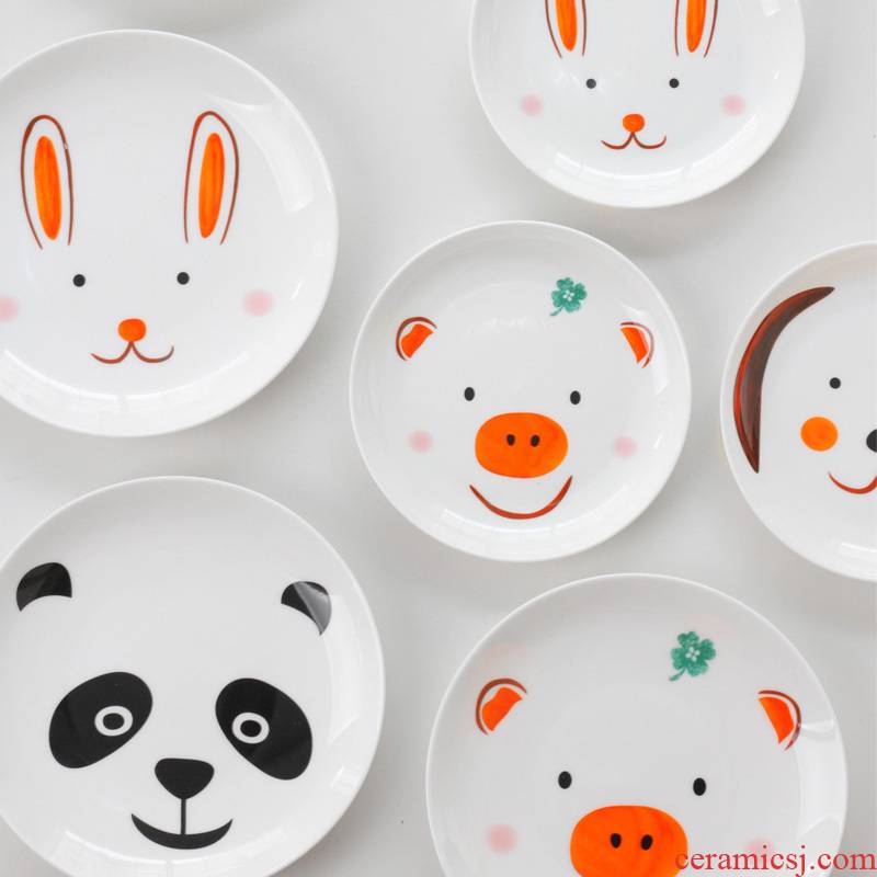 Animal paradise, lovely creative rice bowls bowl rainbow such use ceramic plate sheet is tasted suit