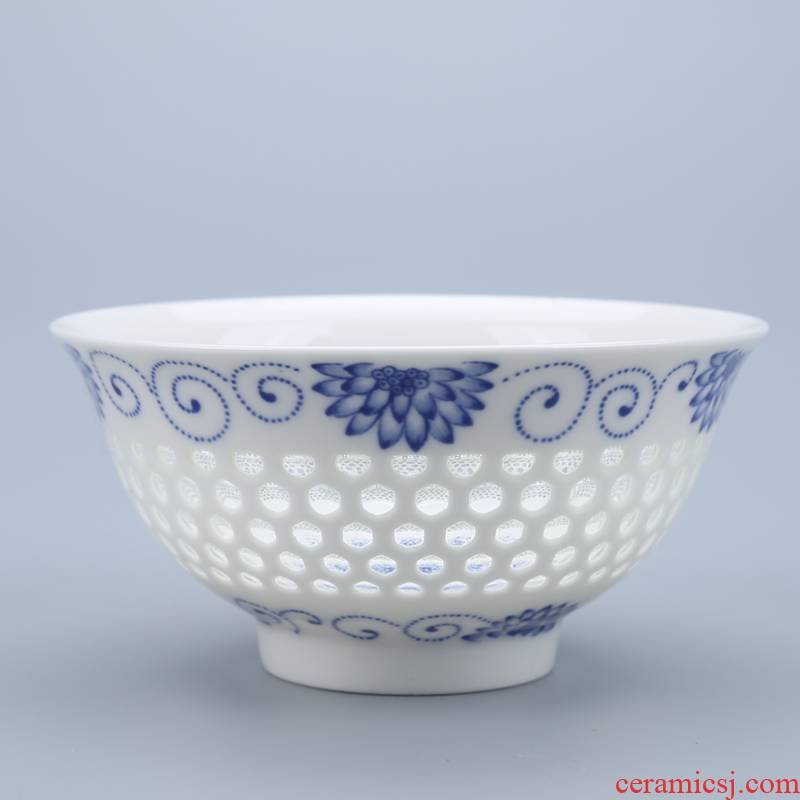 Cheung fung Chinese style under the glaze made pottery bowls tableware suit millet rice bowl bowl household small bowl