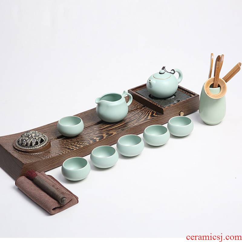 Porcelain collect fortune wings wood tea tray tea set tea house tea ceramic tea set a complete set of kunfu tea