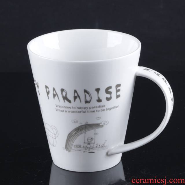 Arst/ya cheng DE ceramic mugs, high - capacity creative glass tea cup student dormitory