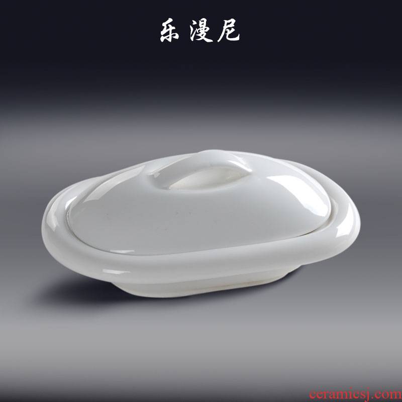 Le diffuse, to offer them an edge, egg - shaped wing - white porcelain tableware hotels offer them with the bird 's nest shark' s fin club with cover