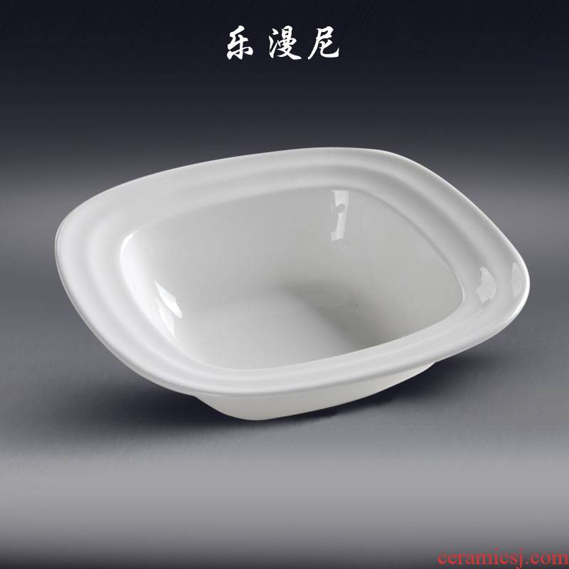 Le diffuse, thin line, fangyuan deep bowl - nest Chinese style hotel tableware ceramic creative hot soup soup bowl