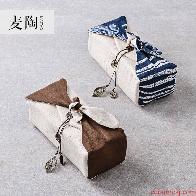 The Receive MaiTao tea bag in Japanese teapot teacup bag in a pot of three cups of portable bag bag travel tea set