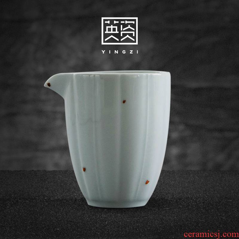 Celadon in male cup the Japanese ceramics fair keller creative tea tea points move kung fu tea accessories