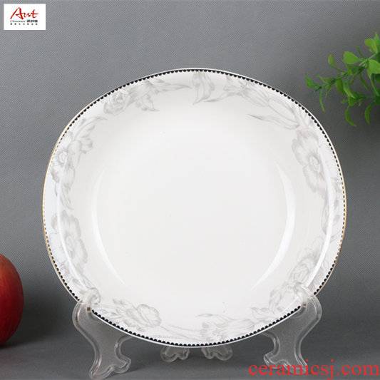 Arst/ya cheng DE proud snow winter jasmine 8 oval plate set tableware soup plate, ceramic plate ear plate abalone plate