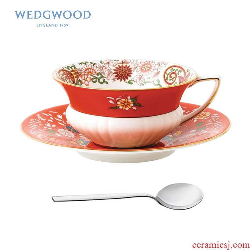 British Wedgwood Wonderlust dongfanghong gem ipads porcelain cup dish + WMF spoon set