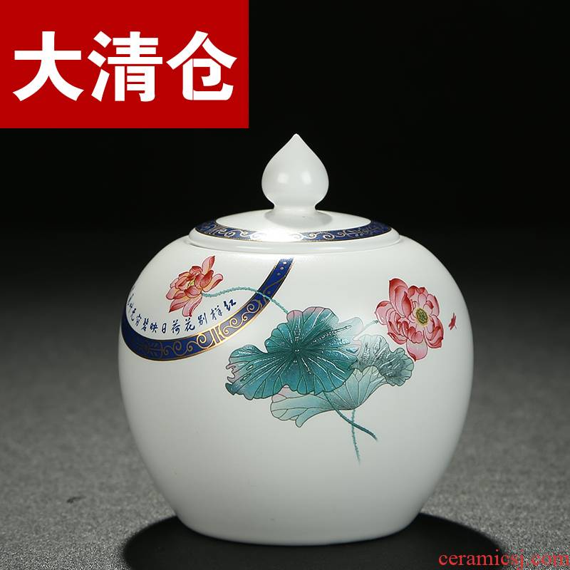 MaiTao ceramic tea pot tea boxes up small wake receives tea POTS sealed tank storage box