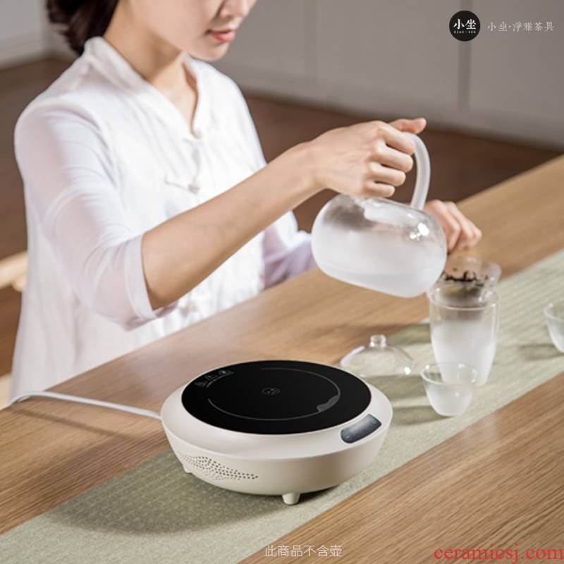 Electric TaoLu boiled tea, white clay soda glazed pottery pot, kettle health ceramic tea stove suit teapot boiling kettle