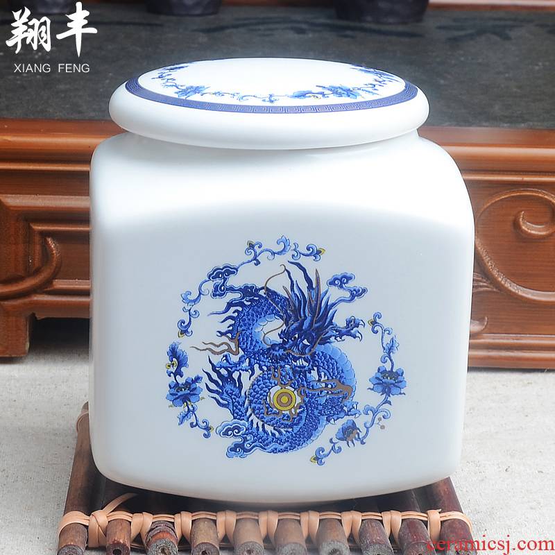 Xiang feng manufacturers shot tea pot wholesale ceramic seal storage tank to store the custom caddy fixings size medium