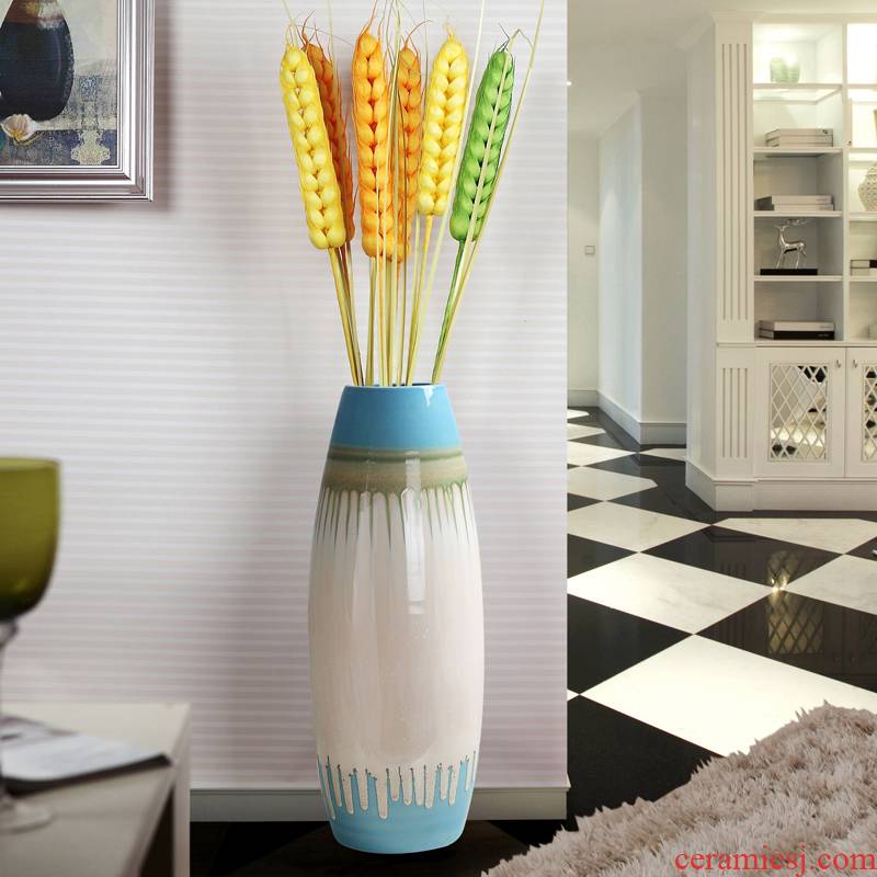 I and contracted Europe type TV ark, ceramic floor big vase planting the sitting room porch place hotel soft decoration