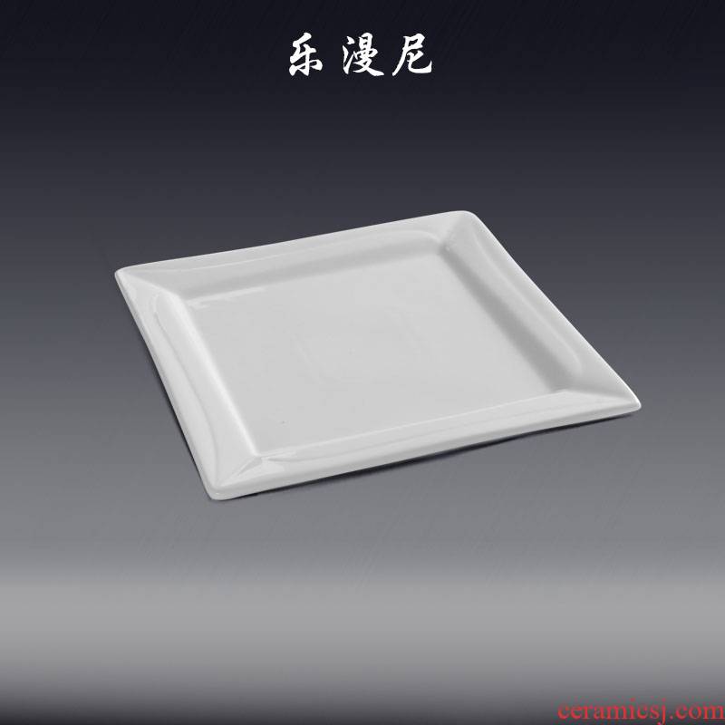 Le diffuse - rui si ni square plate - white porcelain dish sashimi dish of sushi Japanese special - shaped plate hot light of cold dishes