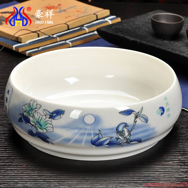 Howe cheung kung fu tea set suit household tea teapot tea tea tray accessories ceramic tea wash to extra large