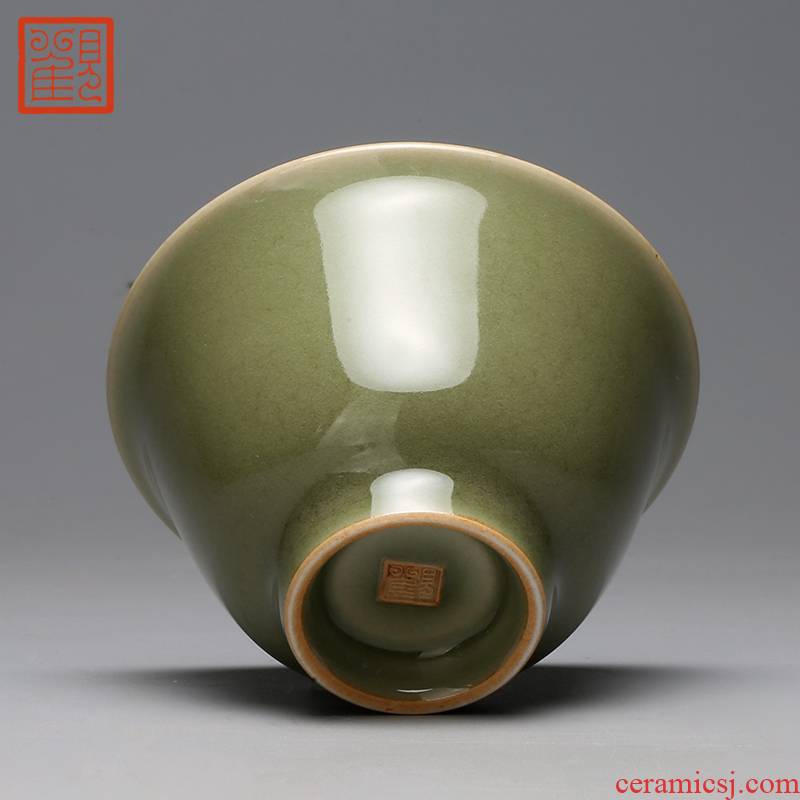 Restoring museum of longquan celadon sample tea cup masters cup jingdezhen archaize kung fu tea cups