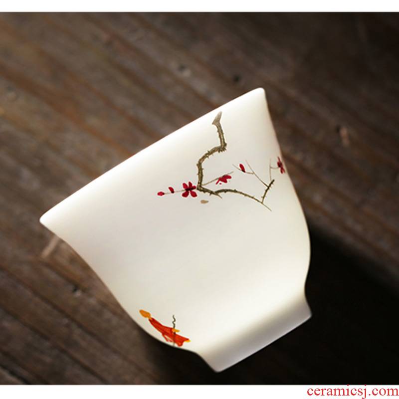 Xiang feng tea set inferior smooth kung fu tea tureen ceramic teapot tea cups of a complete set of the single CPU gift box