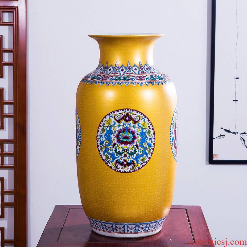 Aj207 jingdezhen ceramics European large vases, flower arranging TV ark, adornment is placed large living room