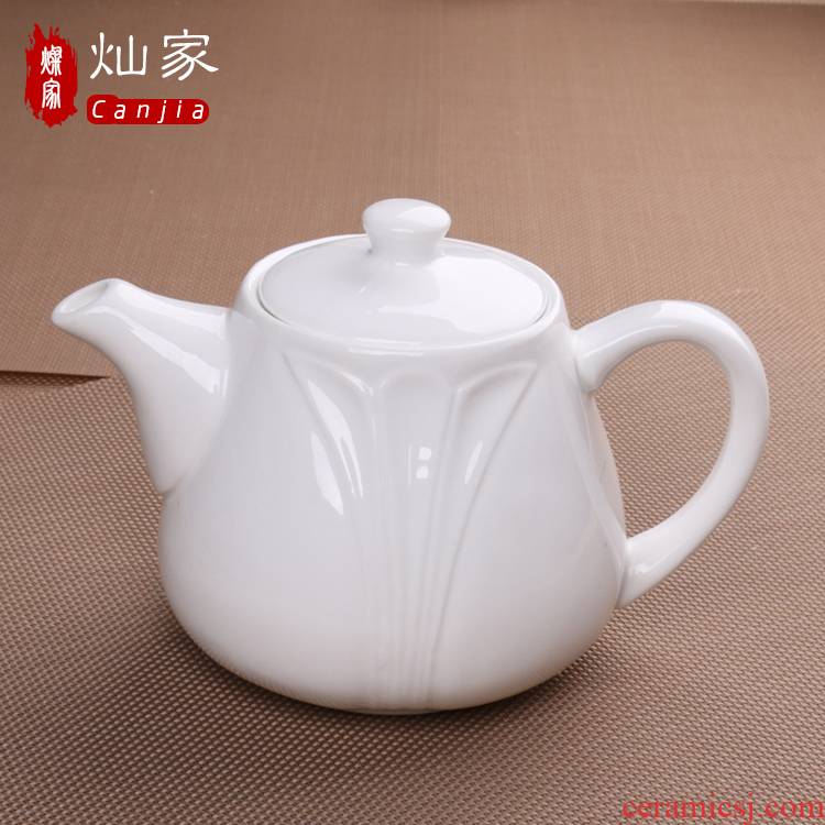 The downtown home yulan pot of lead - free pure white coffee pot cool creative teapots European ceramic pot, kettle hotel household utensils