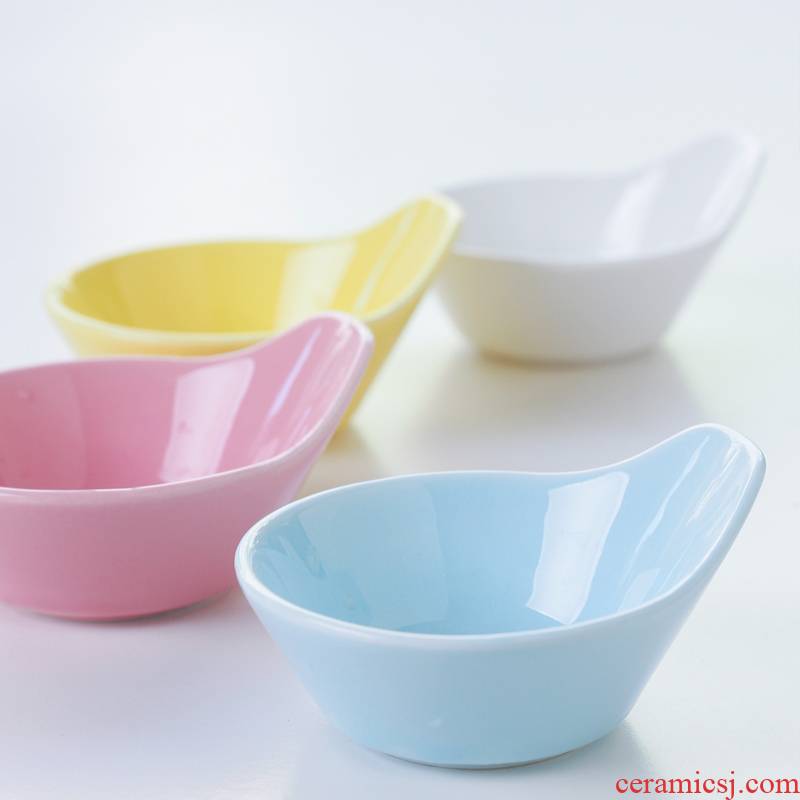Creative mini sauce seasoning dishes irregular household ceramic dishes dip bowl of Japanese cuisine dishes