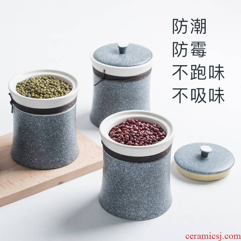 The Not stone seal pot food grade ceramic grain storage tank of high - grade ceramic small grain storage tanks receive a case
