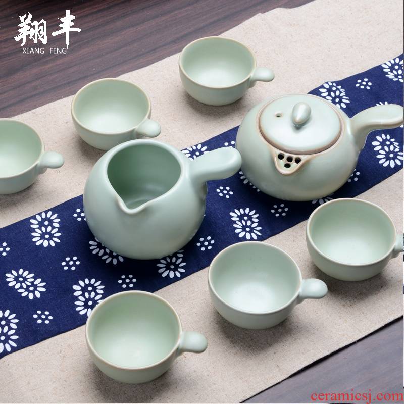 Xiang feng ru up tea set wishful pot of 8 head tea set to open in ceramic teapot kung fu tea tea set
