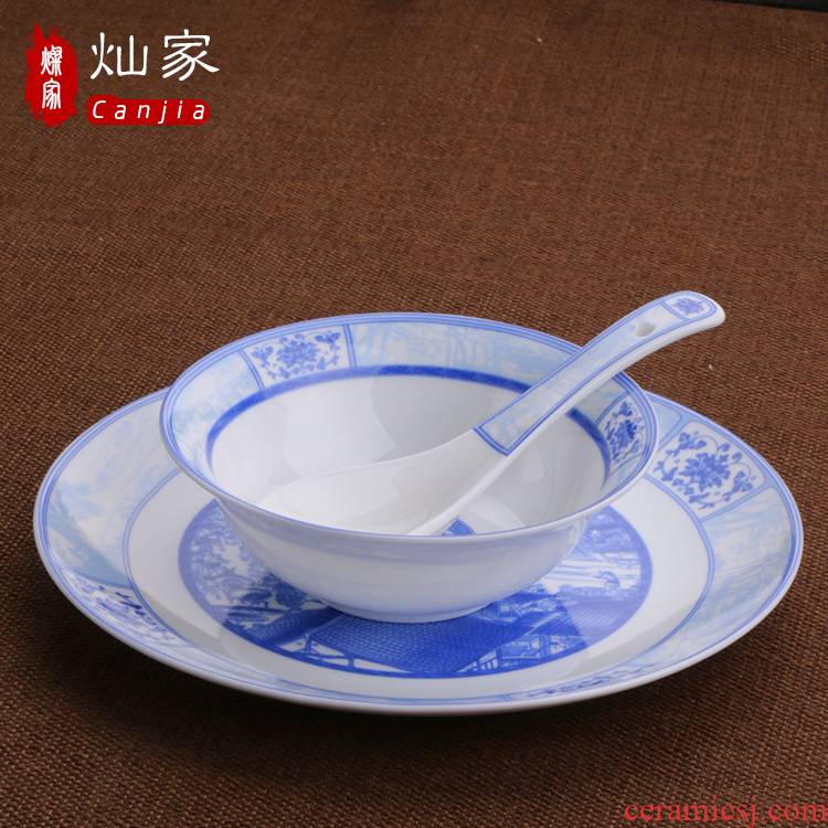 European home plate beefsteak plate creative ceramic dishes suit Japanese dish hotel cutlery set