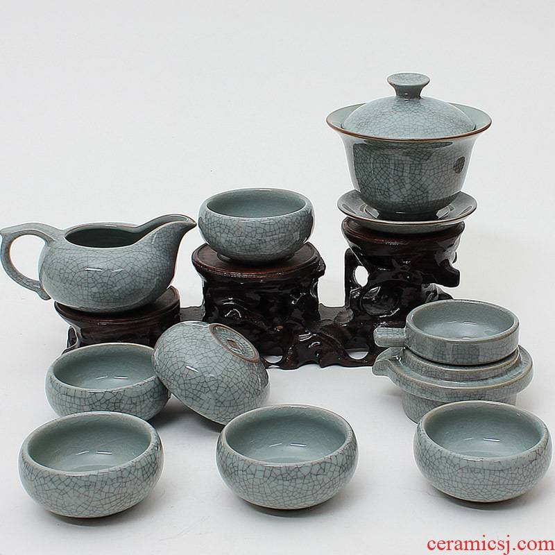 Friend is elder brother up with tea sets suit kung fu tea set a complete set of ceramic tea set tureen 10 times