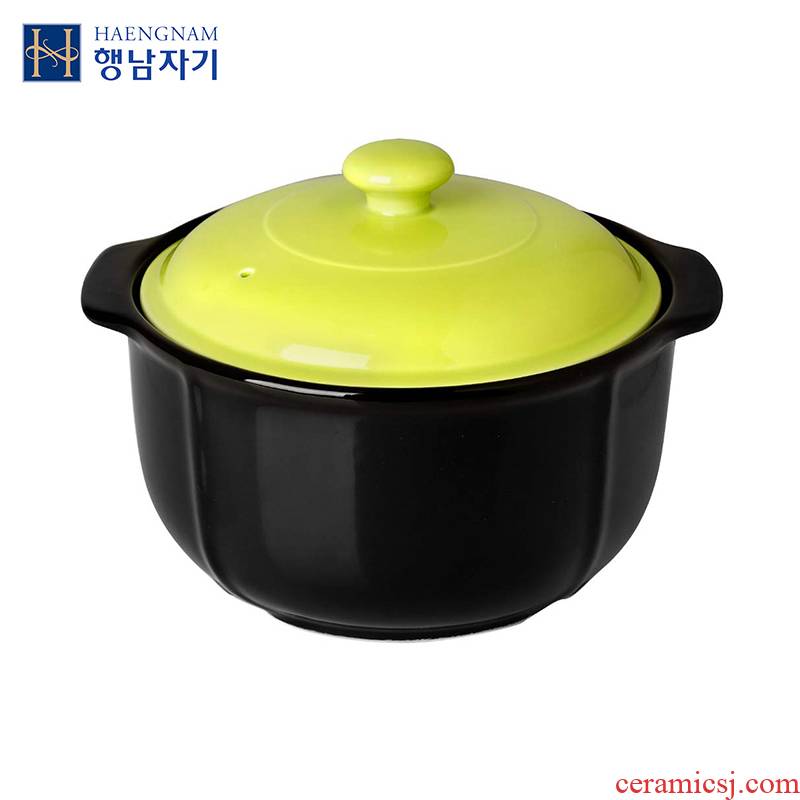 Multi - purpose HAENGNAM Han Guoxing south porcelain stone bowl 3.5 L dazzle see colour pot 5-6 doses soup cooked porridge