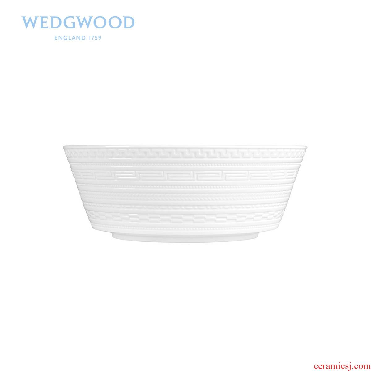Wedgwood waterford Wedgwood Intaglio anaglyph 20 cm ipads porcelain large soup bowl/fruit dou high - grade ipads China tableware