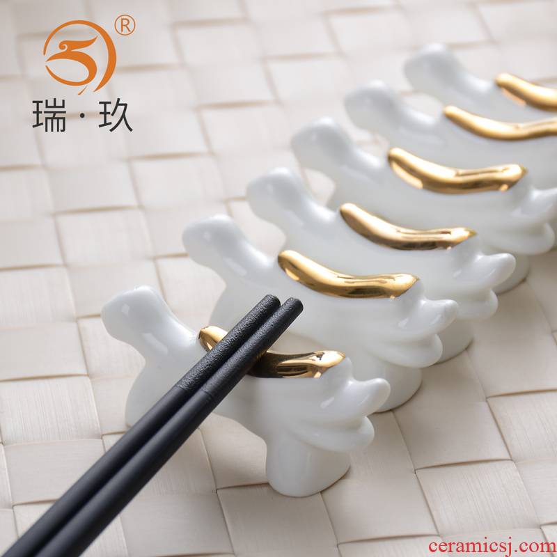 10 the loaded ipads China chopsticks rack atmospheric grade ipads China chopsticks chopsticks hotel table form a complete set of ceramic tableware