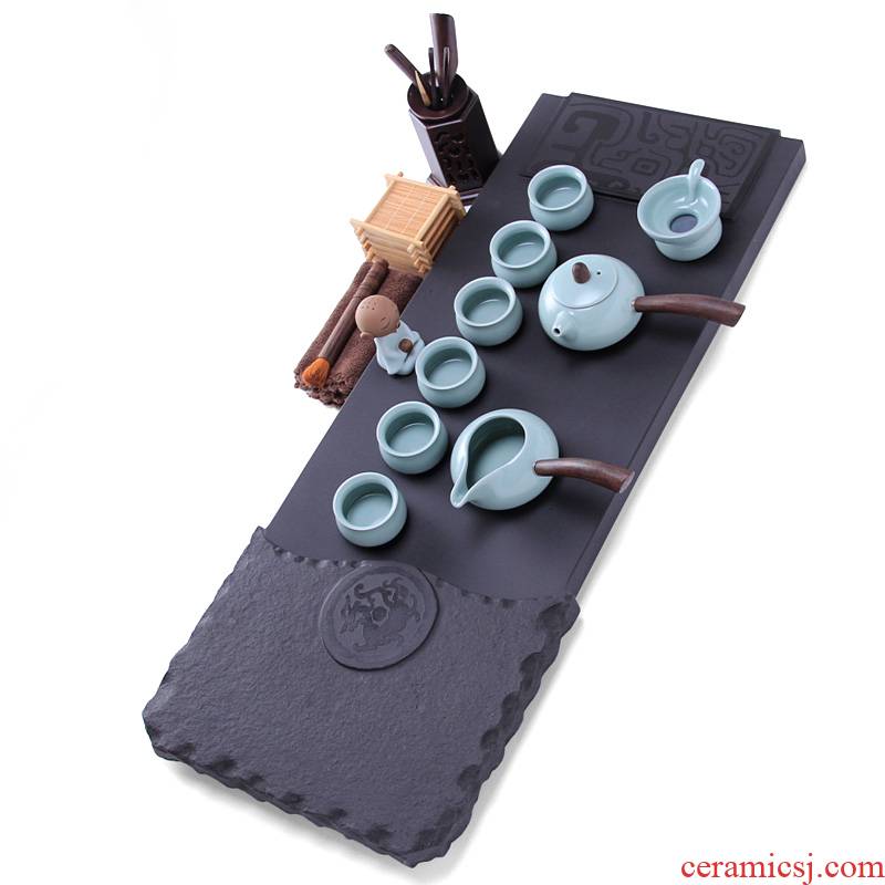 Mingyuan FengTang sharply stone sea tea sets tea taking of a complete set of violet arenaceous kung fu tea sets suit stone tea tray