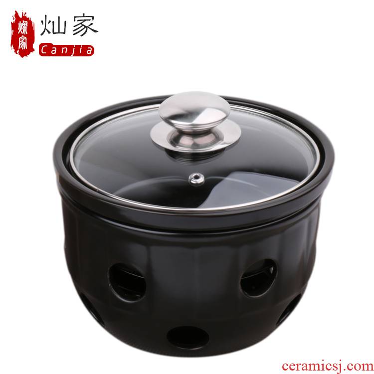 Package mail small boiler high temperature liquid solid alcohol large dry pot alcohol stove ceramic casserole soup pot