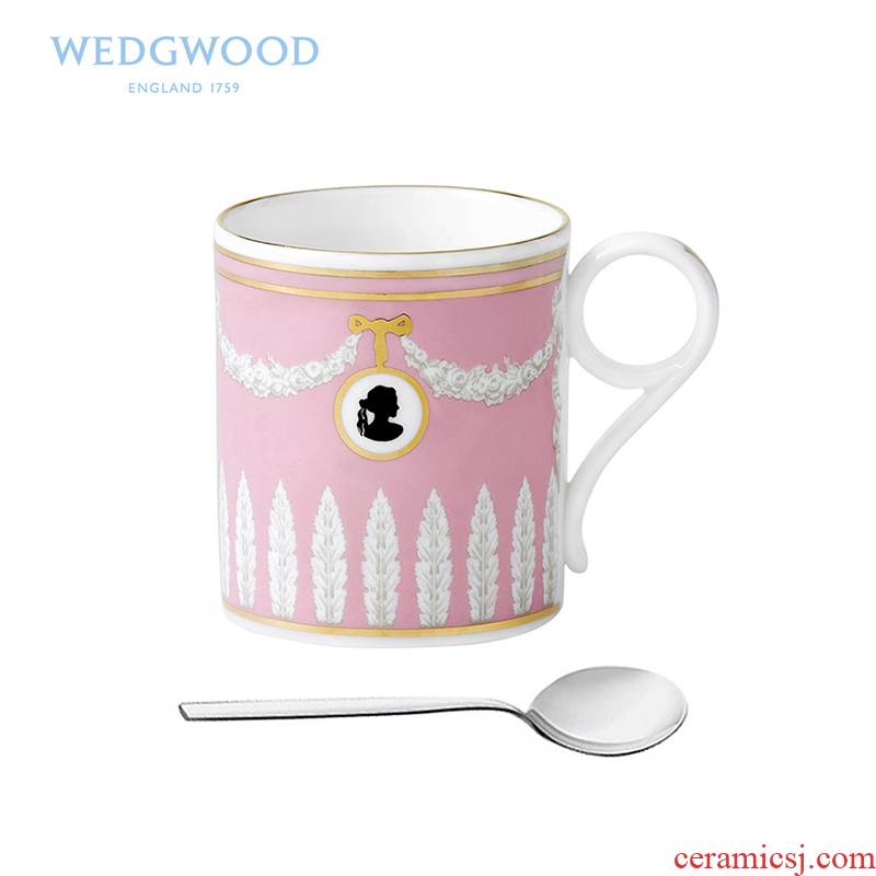 Wedgwood waterford Wedgwood collection pink gem cameo small mark cup match WMF coffee spoon ipads porcelain cup