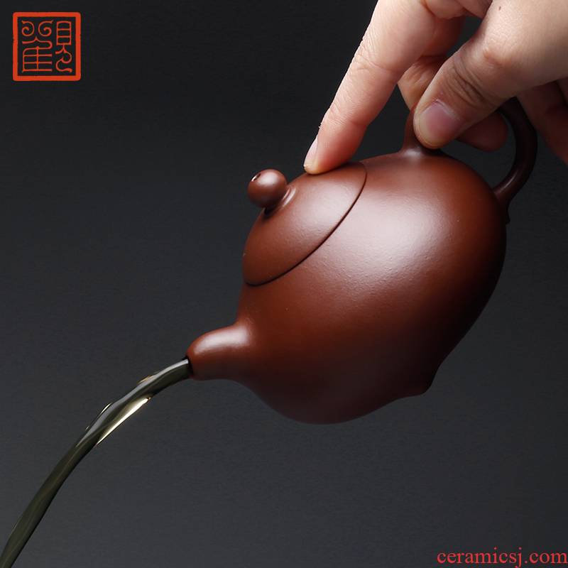 Restoring museum yixing mud are it by hand, large capacity domestic kung fu zhu teapot milk pot of tea