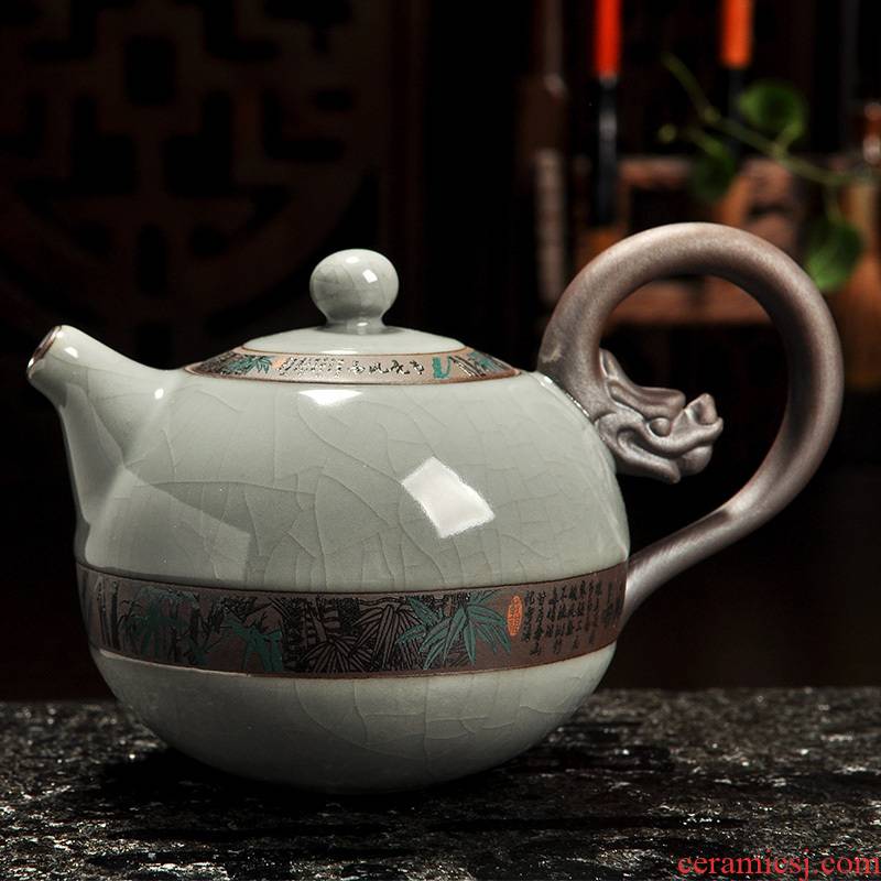 Howe auspicious ceramic teapot your up filter kung fu tea set the teapot tea elder brother up with open large single pot