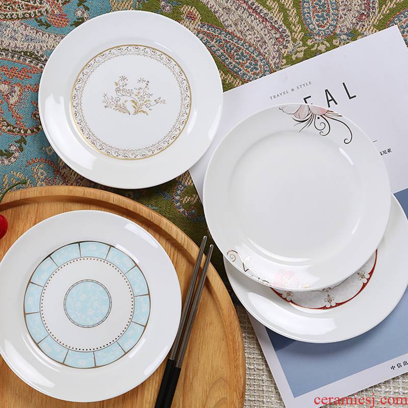 0 ou the ipads porcelain household dim sum dishes of jingdezhen ceramic creative snack plate 6 inches ipads plate