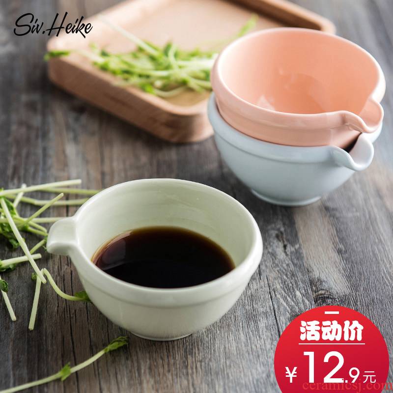 Japanese European creative move household ceramic bowl of soy sauce, vinegar sauce seasoning juice disc small dishes tableware