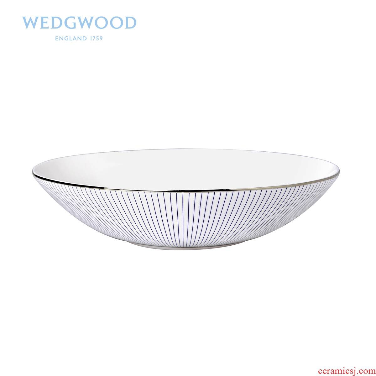 British Wedgwood Jasper Conran elegant stripe is 21.5 cm deep plate ipads China fruit dou/fruit bowl