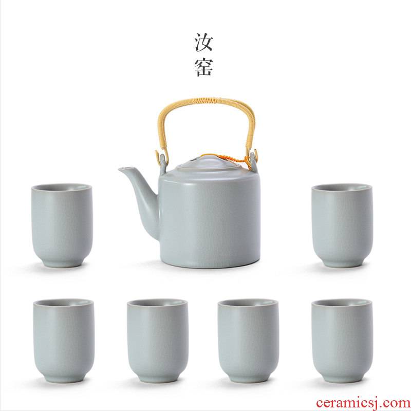 Mingyuan FengTang ceramic pot of tea cups suits for your up to girder of a complete set of green tea scented tea pu - erh tea set on sale