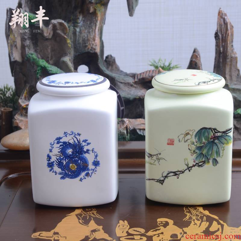 Xiang feng ceramic pot pu 'er tea storage POTS trumpet quality manual tea boxes to wake POTS sealed as cans