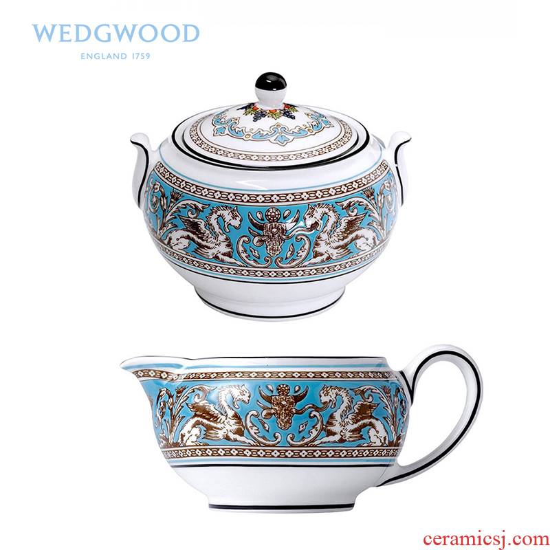 Wedgwood waterford Wedgwood Florentine Florence ipads porcelain jar of milk sugar can suit coffee set suit