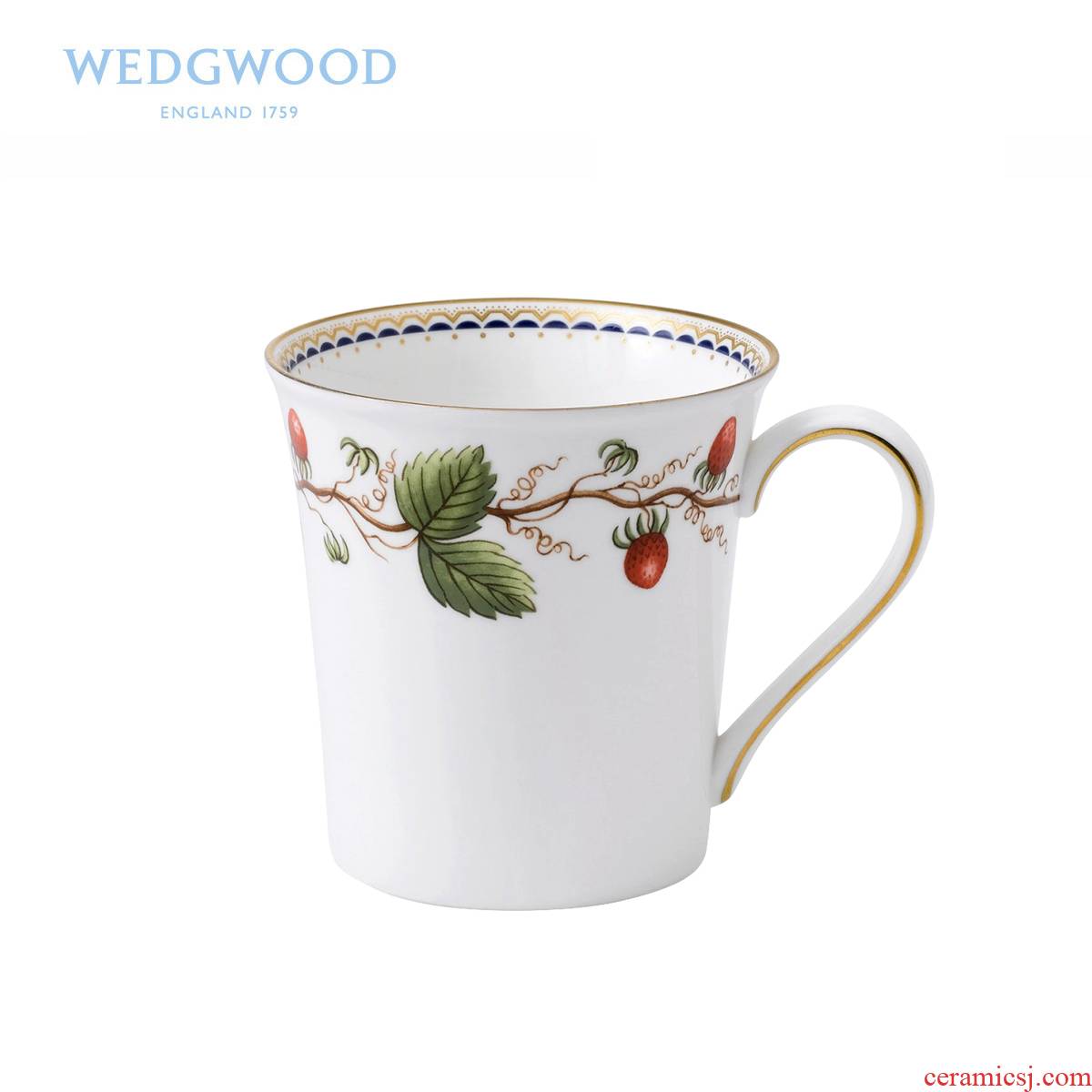 Wedgwood Wild Strawberry Archive new ipads China mugs, open Strawberry series